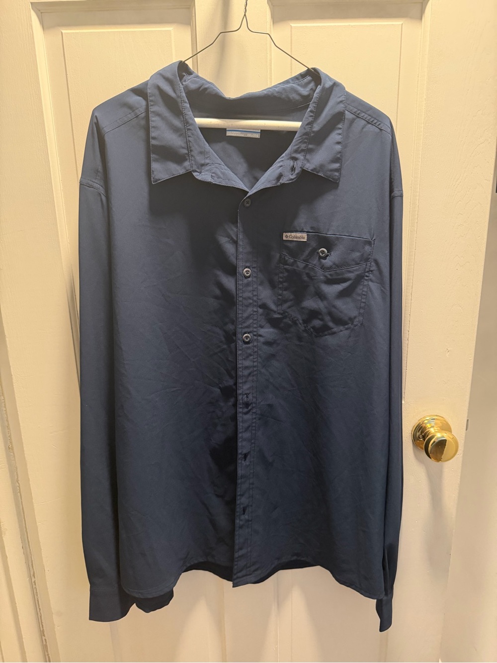 Columbia Men’s Navy Long-Sleeve Button-Down Shirt